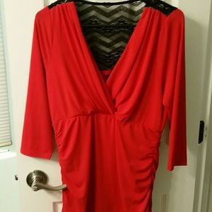 Red and Black Torrid top